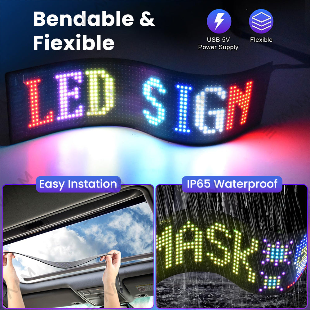 EVAAM® Custom Flexible Led Display Screen for Model 3/Y/S/X - EVAAM