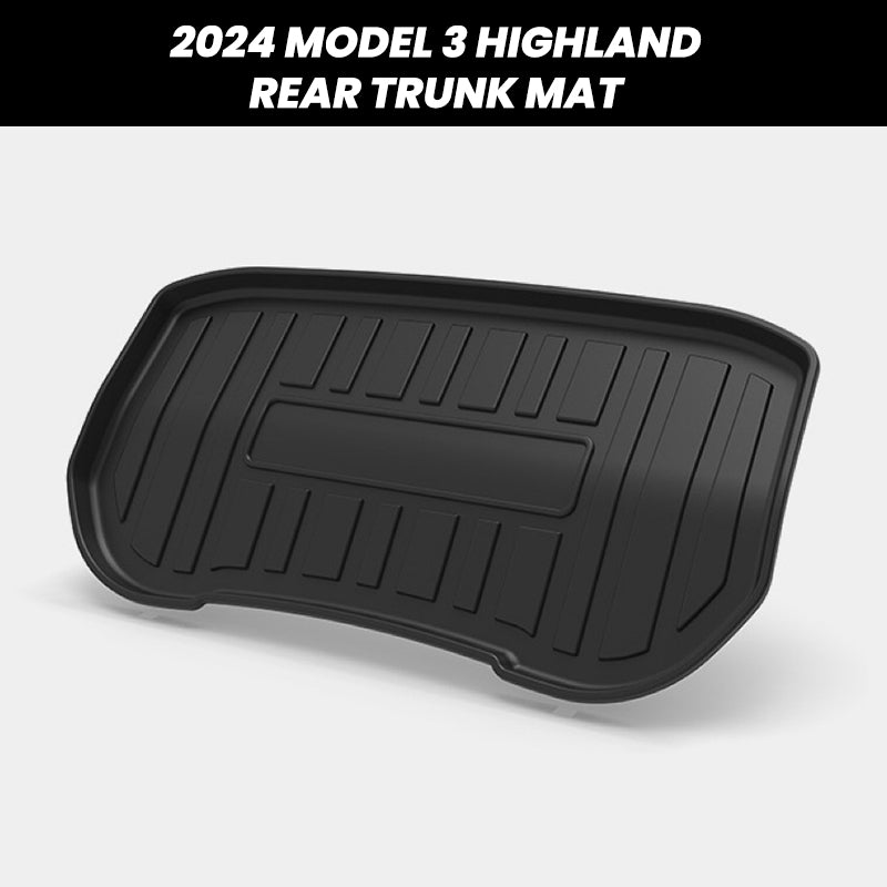 2024 Model 3 Highland EVAAM® Frunk and Trunk All-weather Cargo Floor Mat (3PCS) - EVAAM