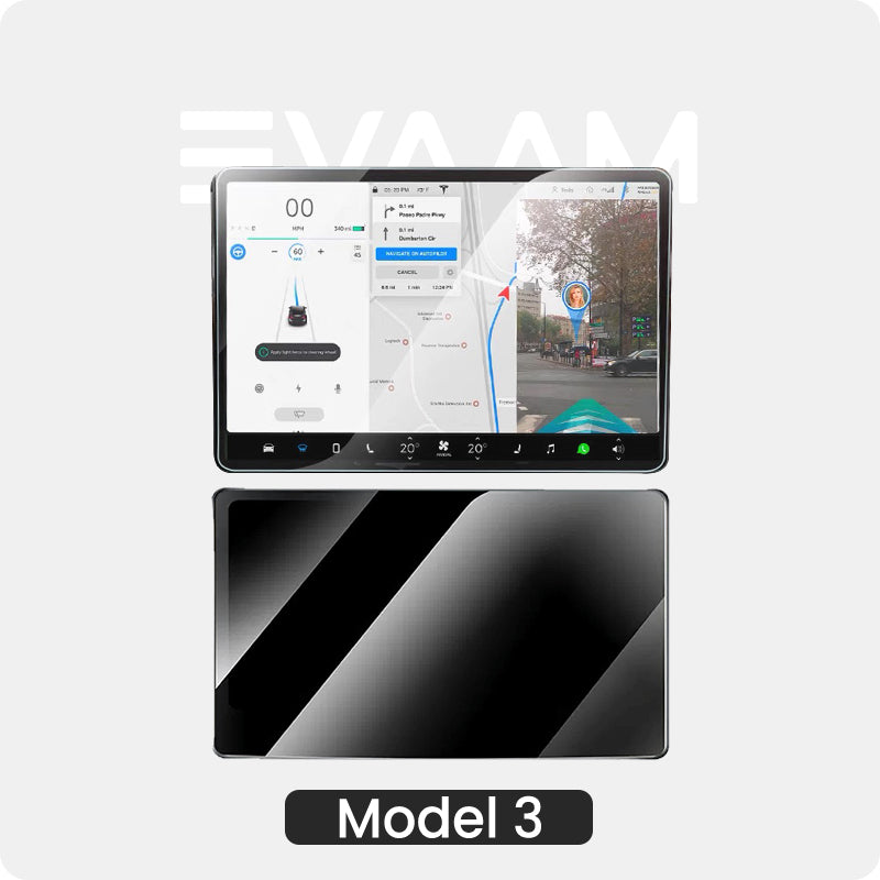 GAFAT [Lot de 2] Tesla Model 3 2024 2025 Film de Protection d'Écran 15,4  Touchscreen + 8 Touchscreen Arrière, en Verre Trempé pour Model 3 Highland  2024 Touchscreen, 9H Anti-Rayures : : High-Tech