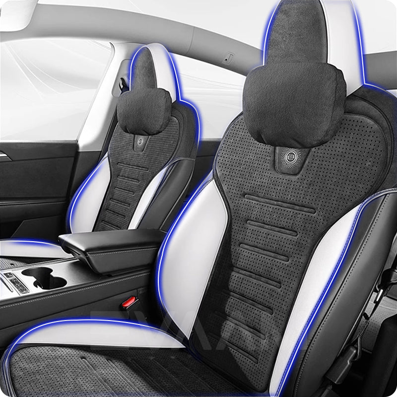 2024 Model 3 Highland EVAAM® Suede Seat Covers Set - EVAAM