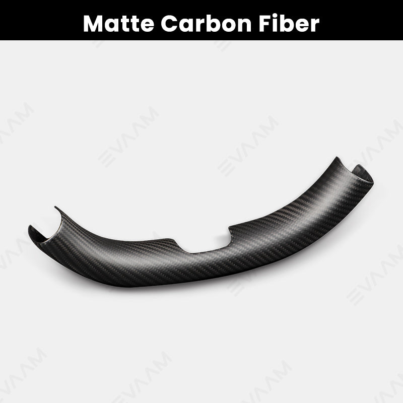 2024 Model 3 Highland EVAAM® Real Carbon Fiber Steering Wheel Caps Cover - EVAAM