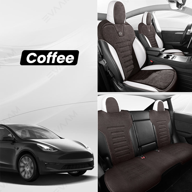 2024 Model 3 Highland EVAAM® Suede Seat Covers Set - EVAAM