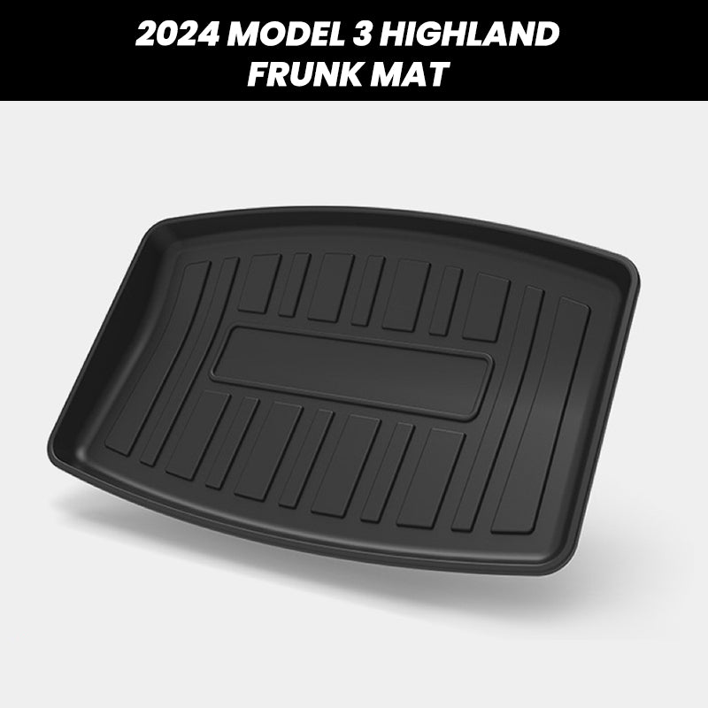 2024 Model 3 Highland EVAAM® Frunk and Trunk All-weather Cargo Floor Mat (3PCS) - EVAAM
