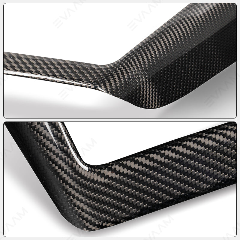 2024 Model 3 Highland EVAAM® Real Carbon Fiber Center Console Charging Frame Cover - EVAAM