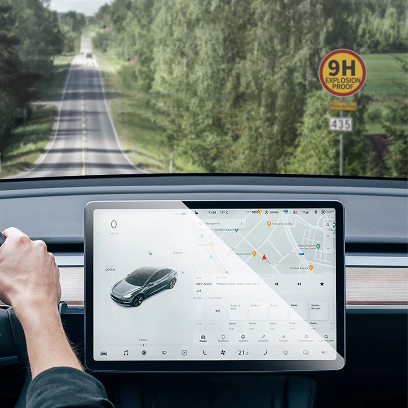 2024 Model 3 Highland EVAAM® Front and Rear Tesla Touch Screen Protector - EVAAM