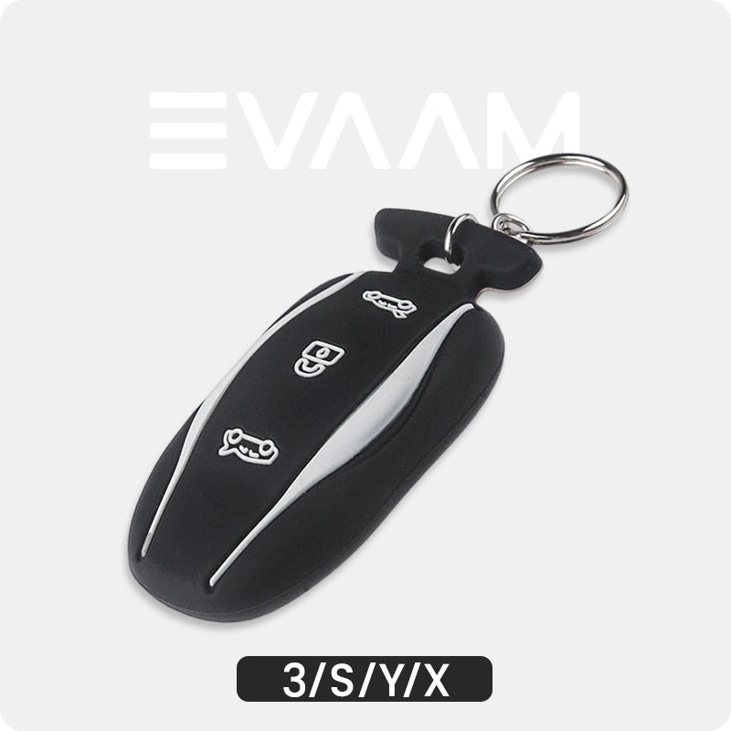 EVAAM® Silicone Tesla Key Fob Cover for Model 3/Y/S/X (2012-2023) - EVAAM