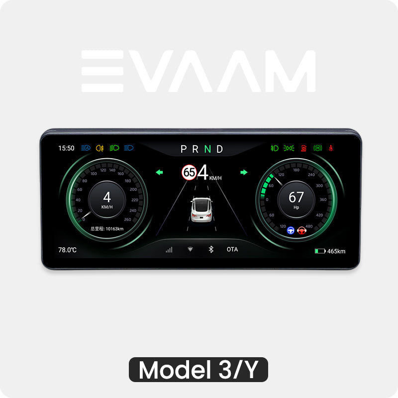 EVAAM® 10.25-Inch LCD Instrument Dashboard Screen for Tesla Model