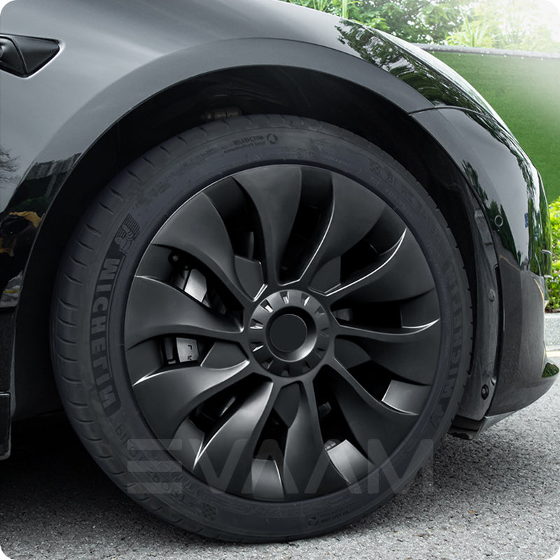 EVAAM® Wheel Covers Hubcap for Tesla Model 3 2017-2023 (4pcs)-Style A - EVAAM