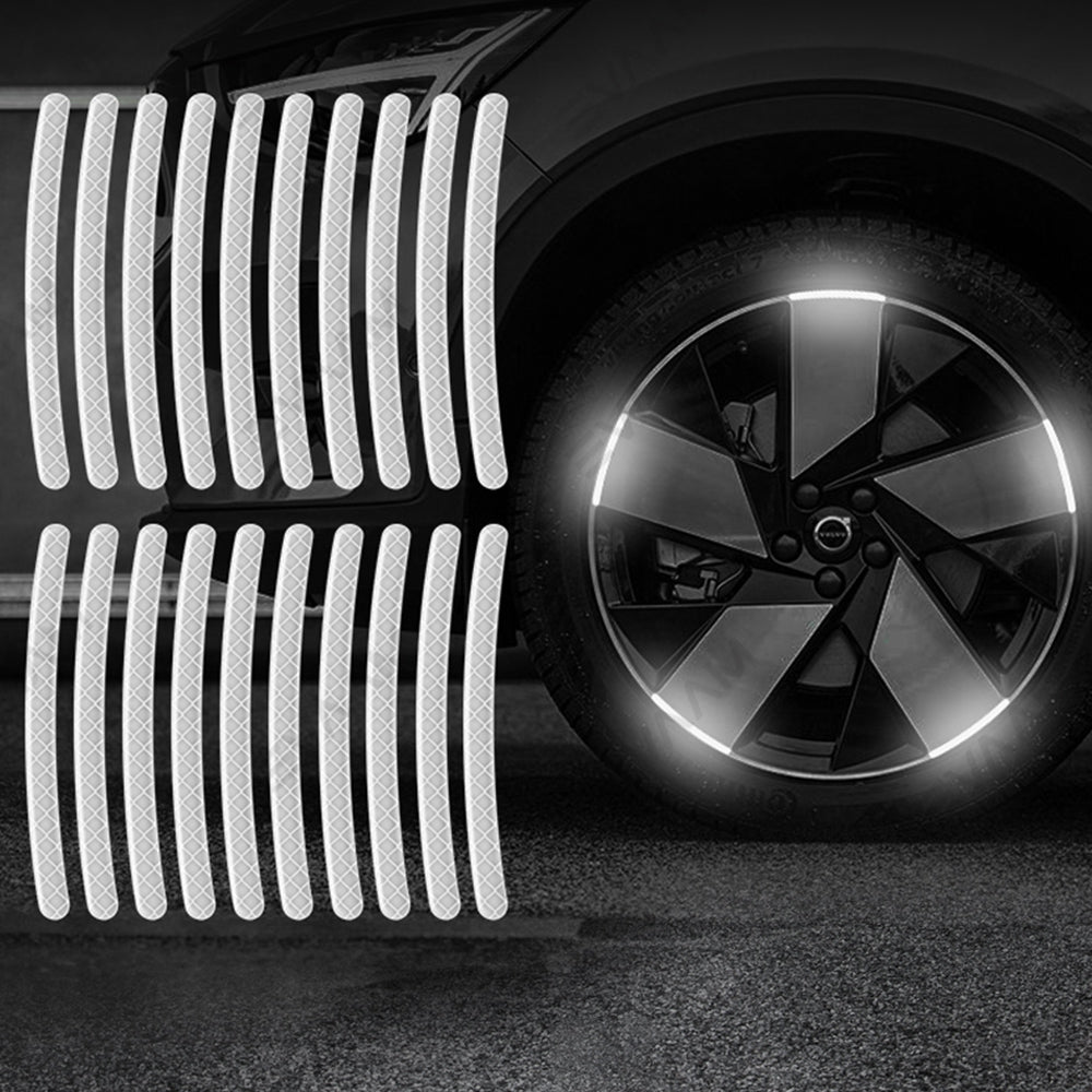EVAAM® Wheel Hub Reflective Sticker for Tesla Model 3/Y/S/X (20 PCS) - EVAAM