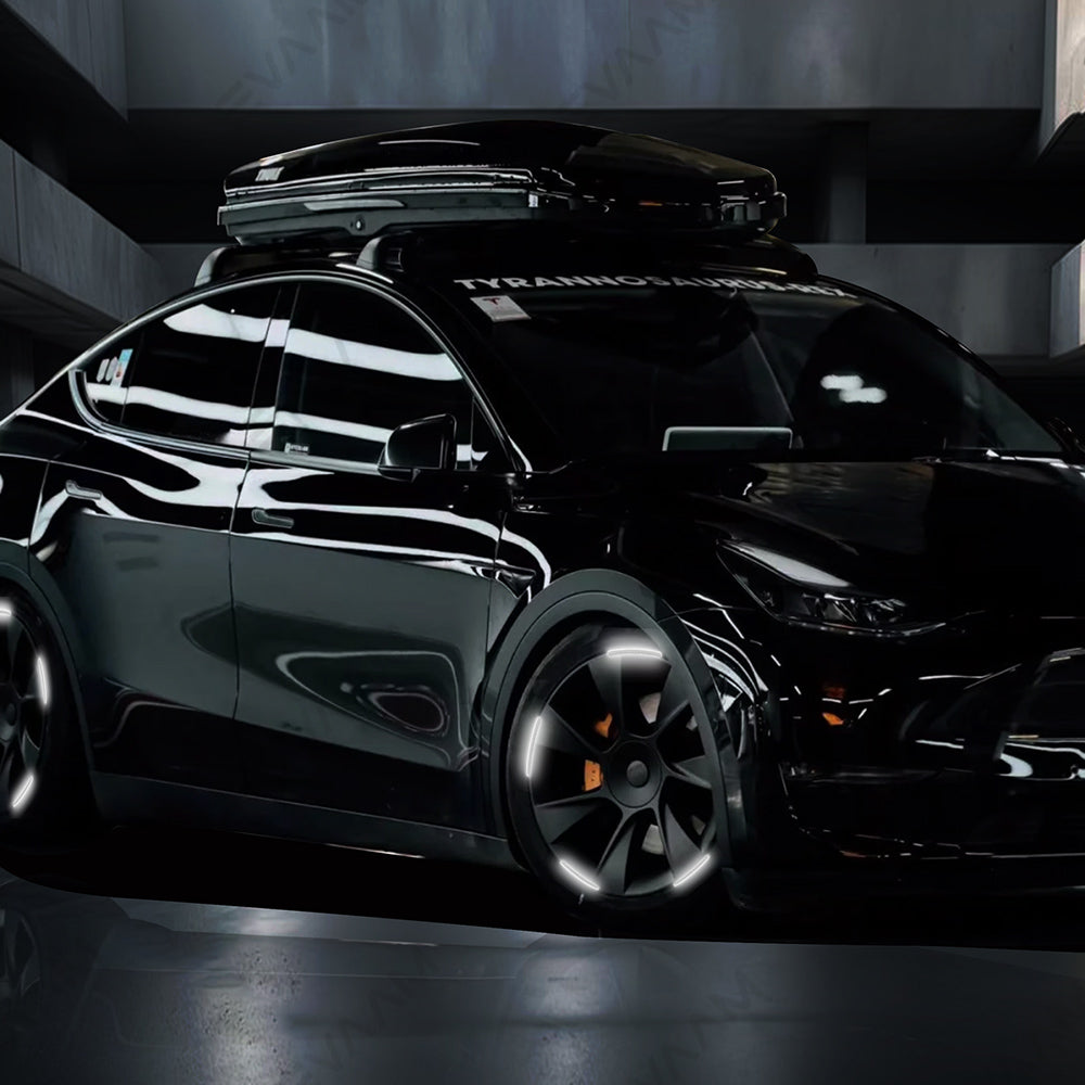 EVAAM® Wheel Hub Reflective Sticker for Tesla Model 3/Y/S/X (20 PCS) - EVAAM