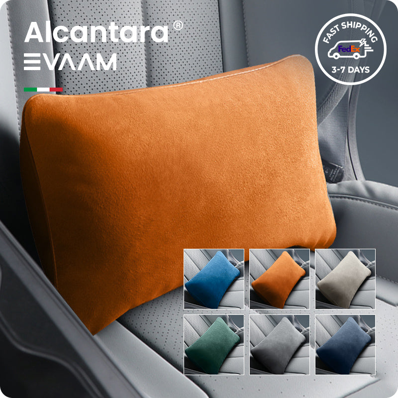 Alcantara Lumbar Support Pillow for Tesla Model 3/Y/S/X -EVAAM® - EVAAM