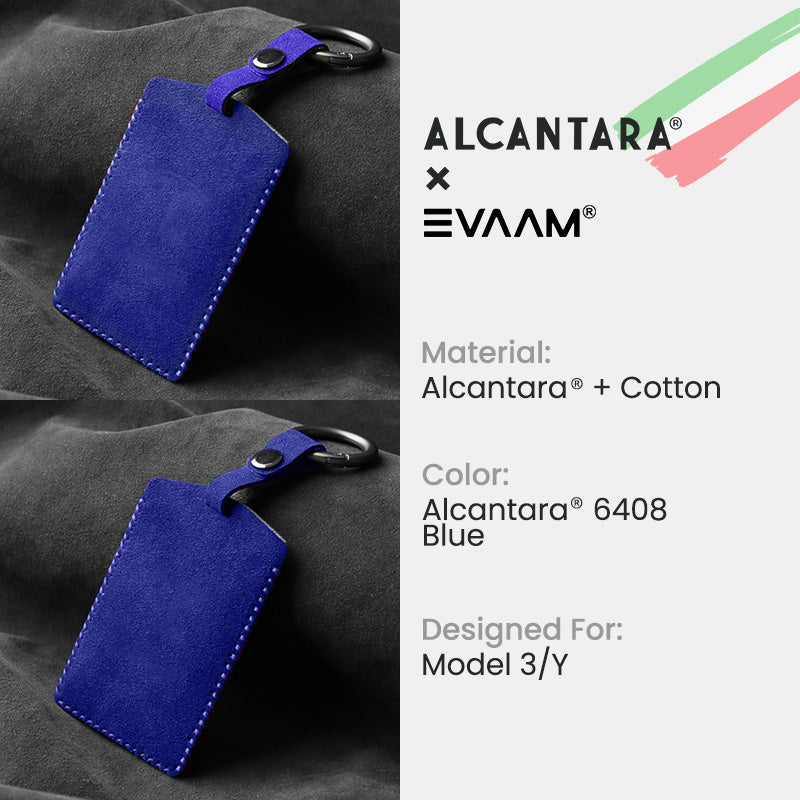 EVAAM® Alcantara Key Card Holder for Tesla Model 3/Y (2017-2023)