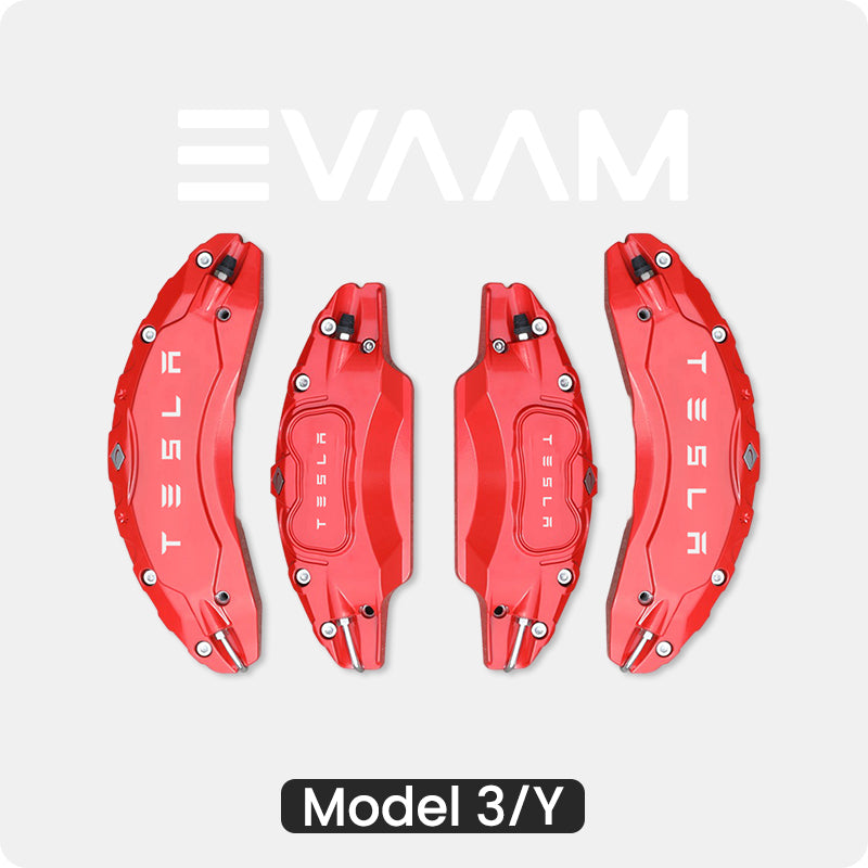 EVAAM® Bremssattelabdeckungen (4 Stück) für Tesla Model 3/Y/S