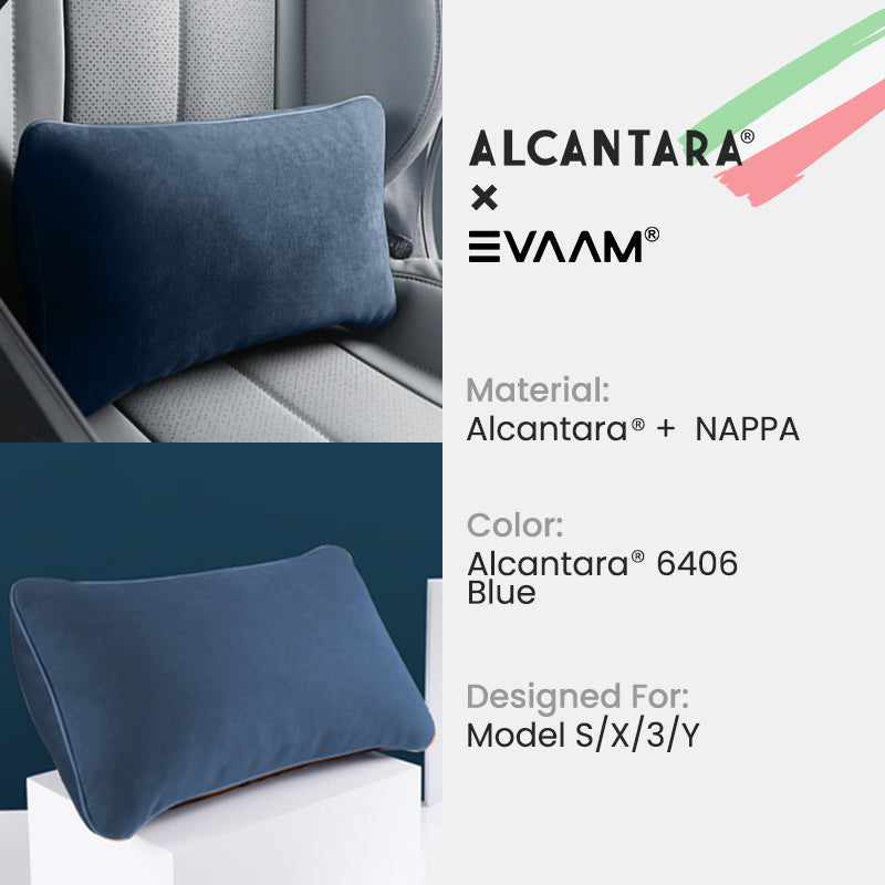 Alcantara Lumbar Support Pillow for Tesla Model 3/Y/S/X -EVAAM® - EVAAM