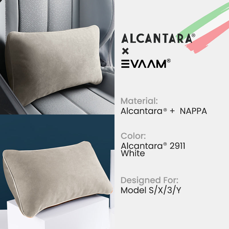 Alcantara Lumbar Support Pillow for Tesla Model 3/Y/S/X -EVAAM® - EVAAM