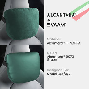 Alcantara Double-sided Neck Support Pillow for Tesla Model 3/Y/S/X -EVAAM® - EVAAM