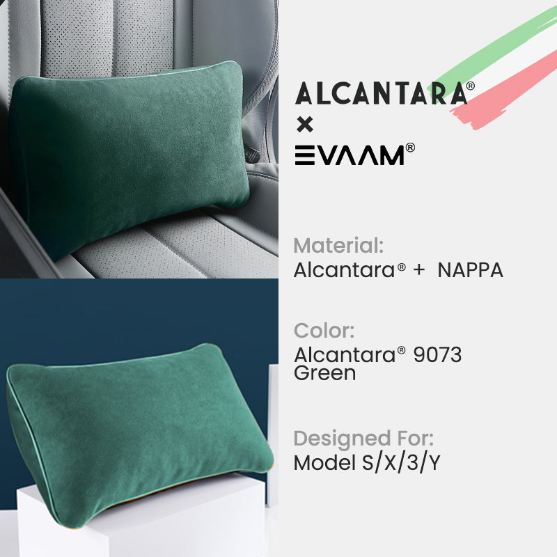 Alcantara Lumbar Support Pillow for Tesla Model 3/Y/S/X -EVAAM® - EVAAM