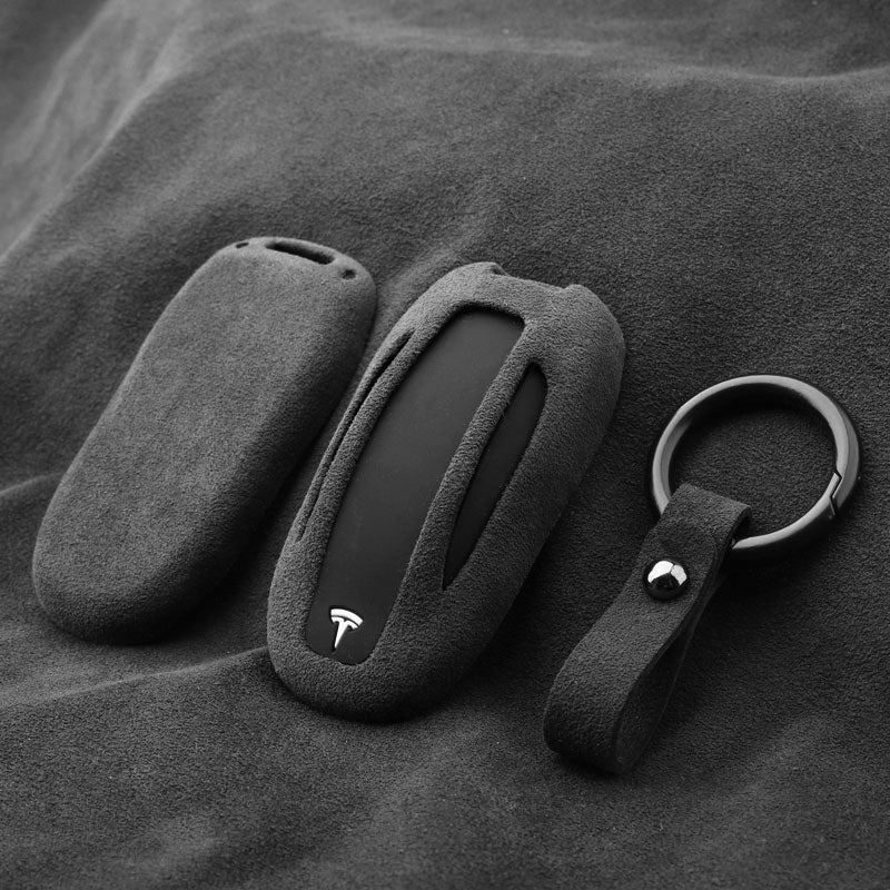 Alcantara Tesla Key Fob Cover For Model 3/Y/S/X (2012-2023)- EVAAM® - EVAAM