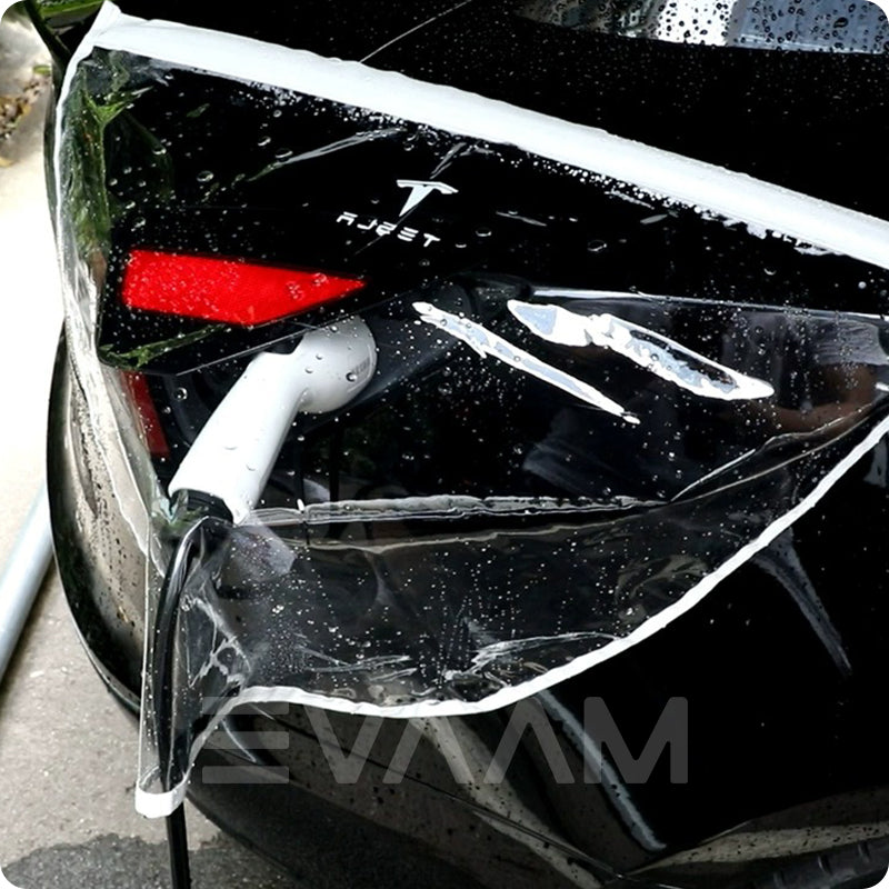 EVAAM ® Tesla Charger Port Cover Rainproof for Model 3/Y - EVAAM