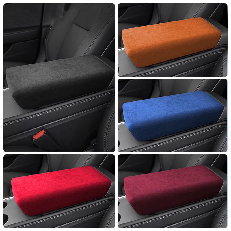 Alcantara Armrest Cover for Tesla Model 3/Y (2017-2023)-EVAAM® - EVAAM