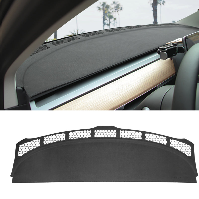 EVAAM® Tesla Soft Anti-Glare Dash Cover Mat for Model 3/Y (2017-2023) - EVAAM