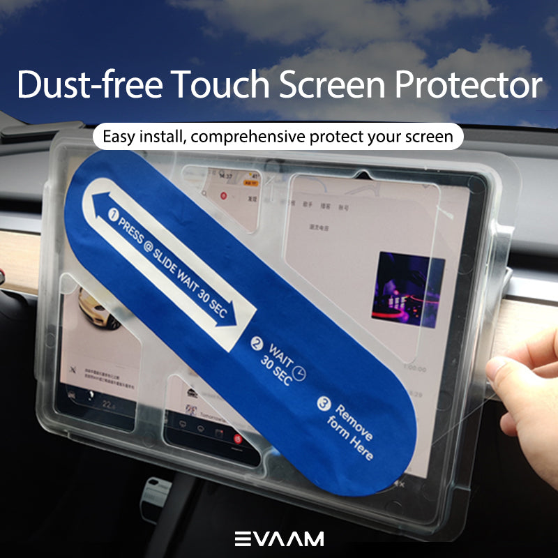 Upgrade! EVAAM® Dust-free Touch Screen Protector for Tesla Model 3/Y (2017-2023) - EVAAM