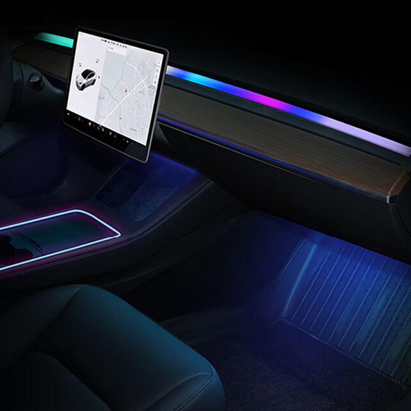 EVAAM ® Interior Tesla LED Strip Ambient Lighting for Tesla Model 3/Y - EVAAM
