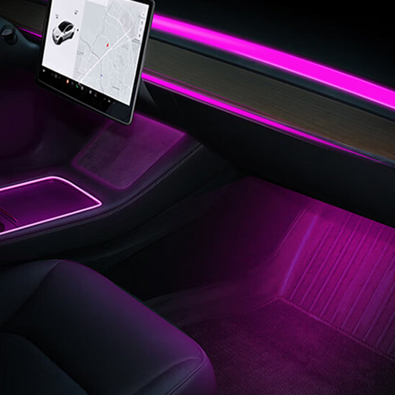 EVAAM ® Interior Tesla LED Strip Ambient Lighting for Tesla Model 3/Y - EVAAM