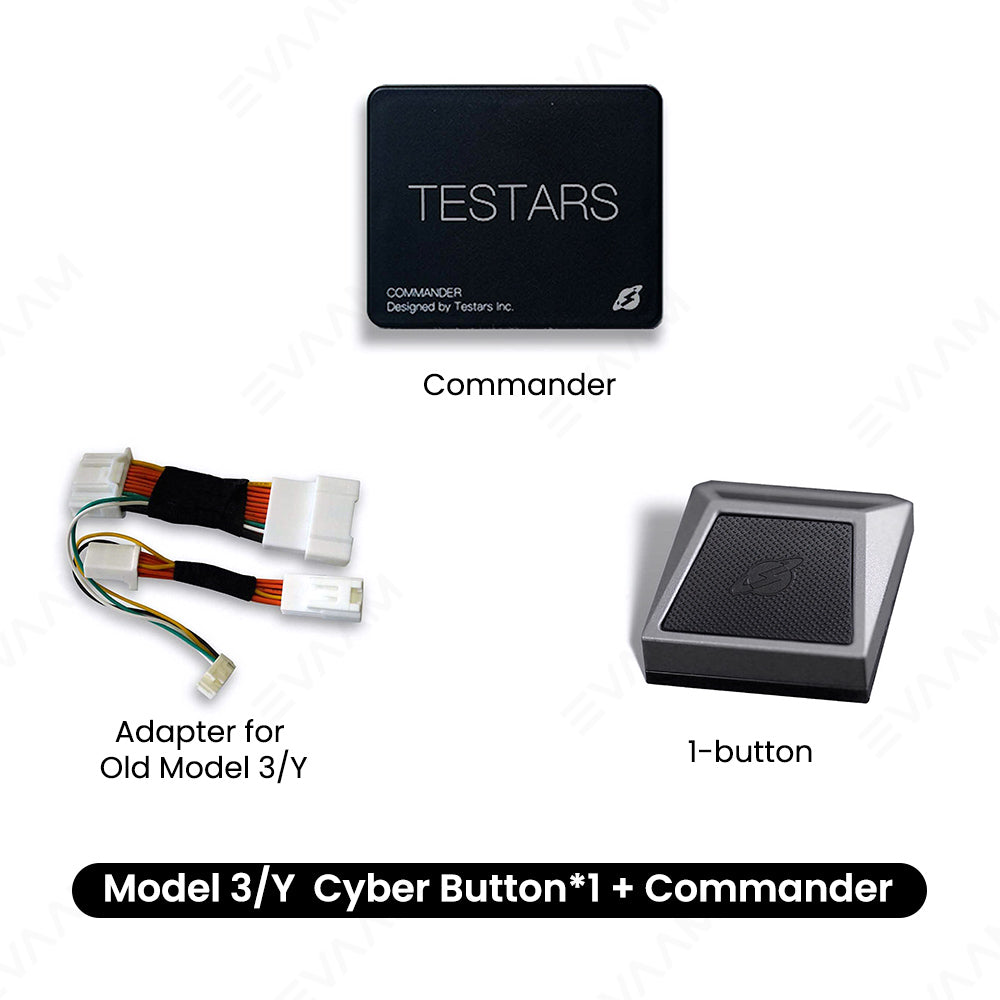 EVAAM® Cybertruck Style Multi-function Shortcut Buttons for Tesla Model 3/Y (2021-2024) - EVAAM