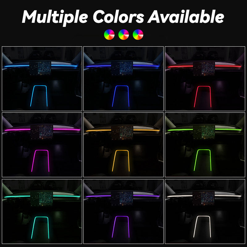EVAAM ® Tesla LED Strip Ambient Lighting Set for Tesla Model 3/Y - EVAAM