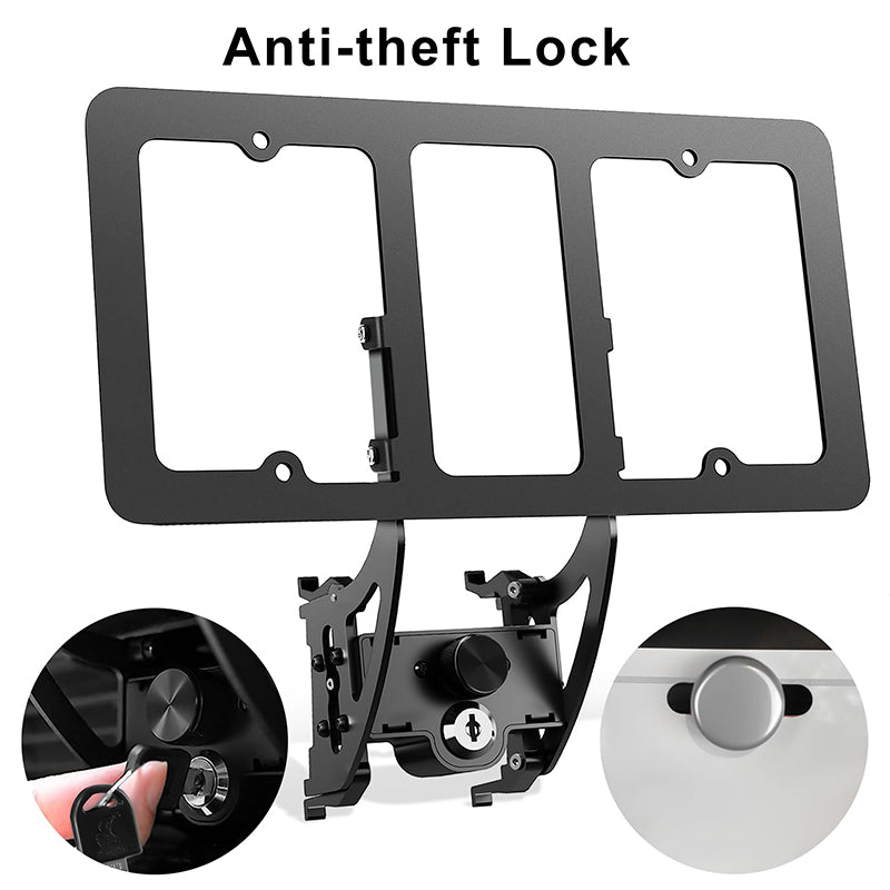EVAAM® Anti-Theft No Drill License Plate Holder for Tesla Model 3/Y - EVAAM