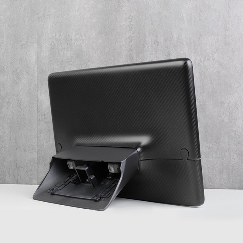 EVAAM® Matte Real Carbon Fiber Center Screen Back Cover for Tesla Model 3/Y (2017-2023) - EVAAM