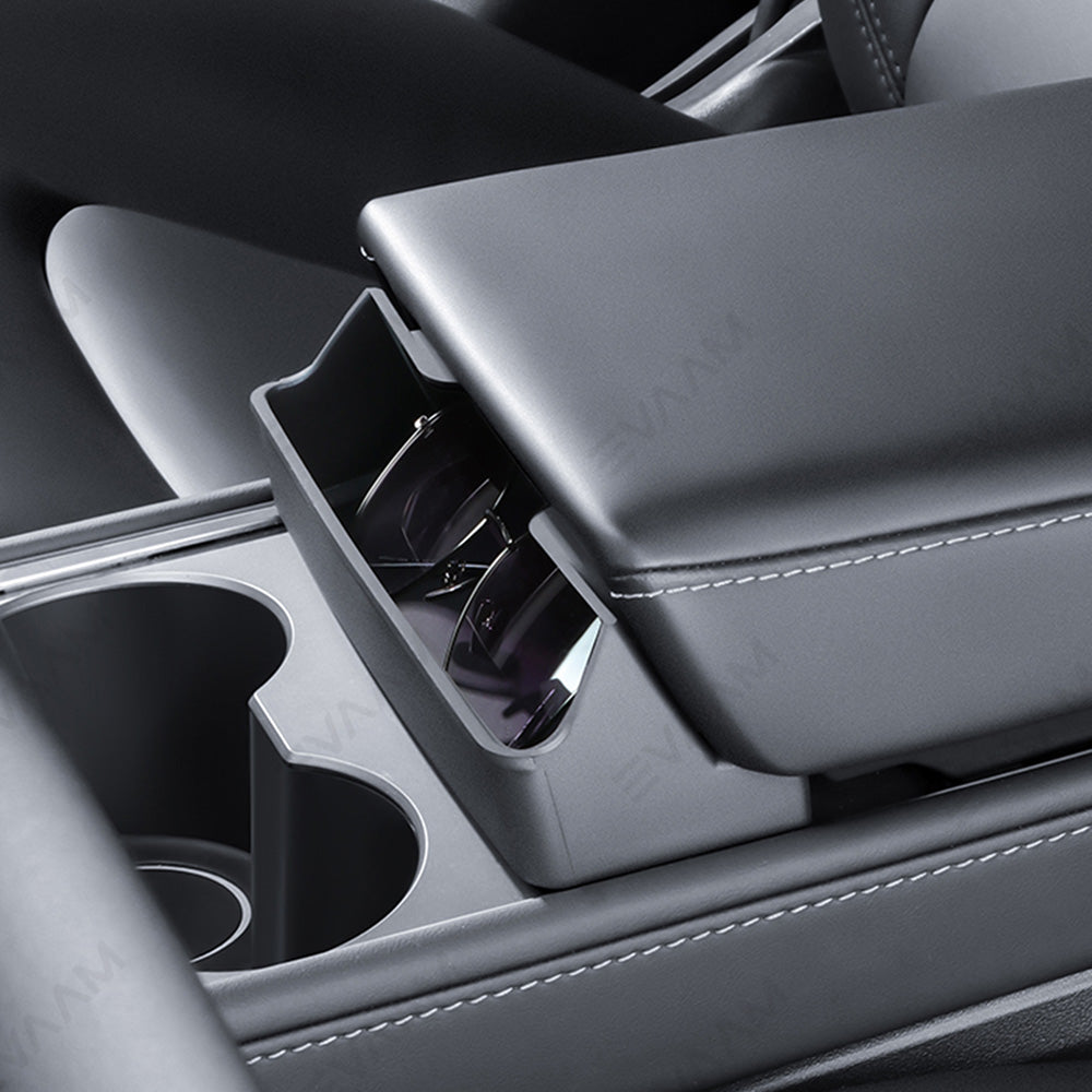 EVAAM® Armrest Storage Sunglasses Tray for Tesla 3/Y - EVAAM