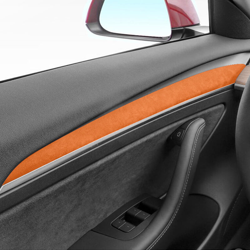 Alcantara Tesla Interior Door Panel Trim Covers for Model 3/Y (2021-2023)-EVAAM® - EVAAM