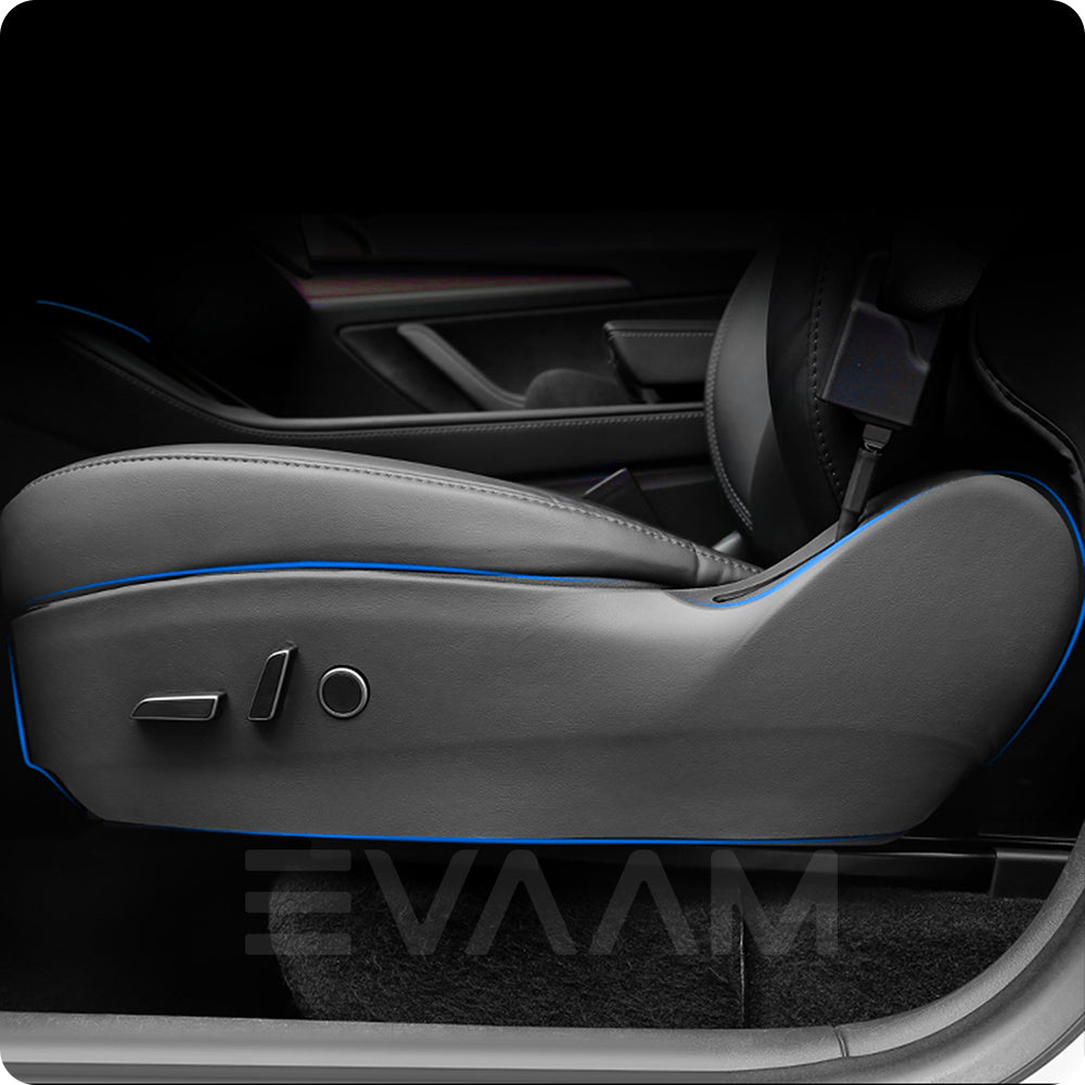 EVAAM® Seat Side Anti-Kick Leather Protection Mats - EVAAM