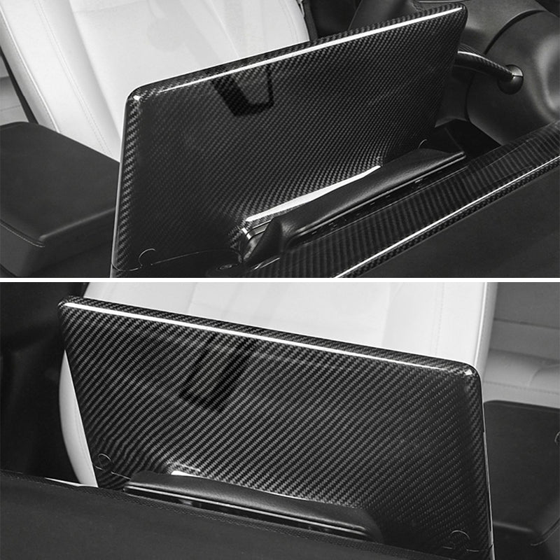 EVAAM® Gloss Real Carbon Fiber Center Screen Back Cover for Tesla Model 3/Y (2017-2023) - EVAAM