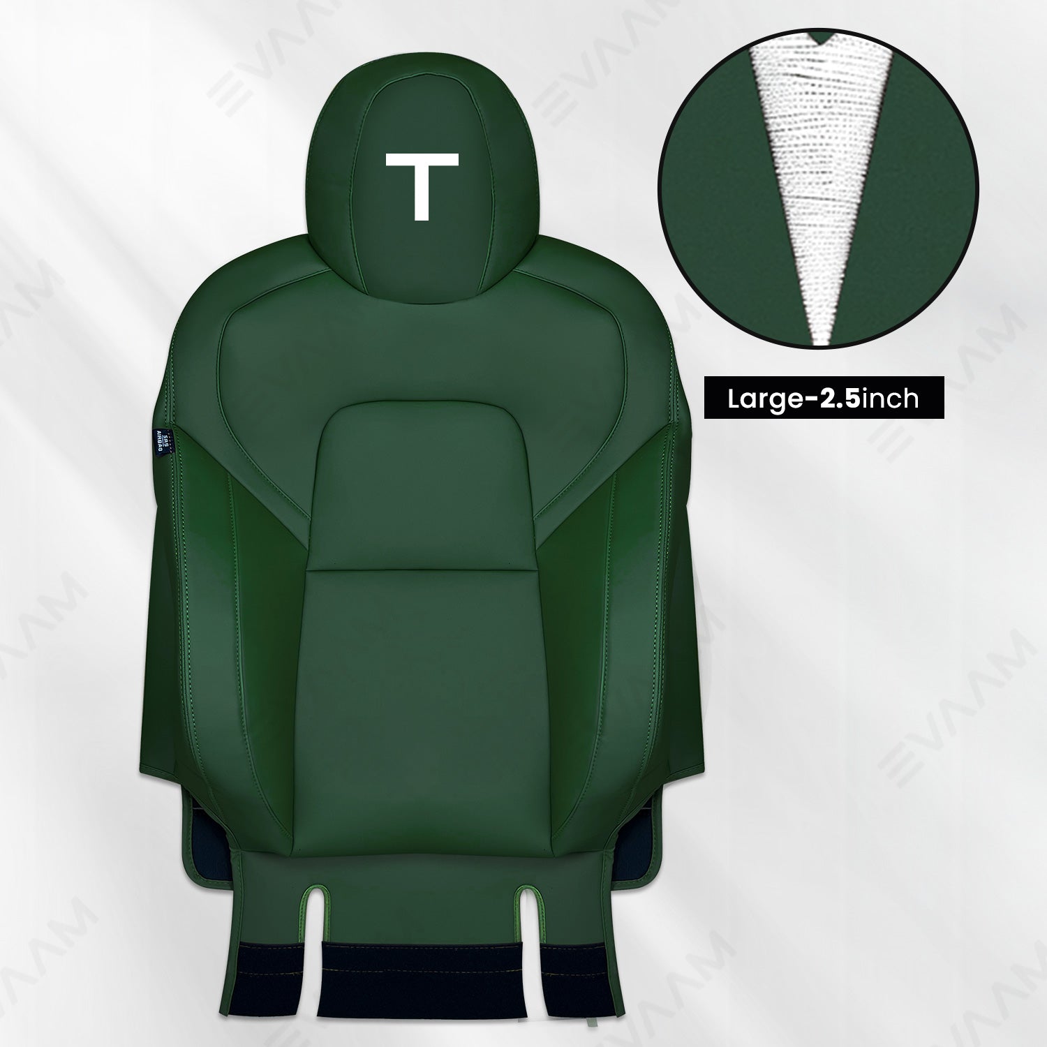 EVAAM® Embroidery Customized for Leather Full Seat Covers - EVAAM