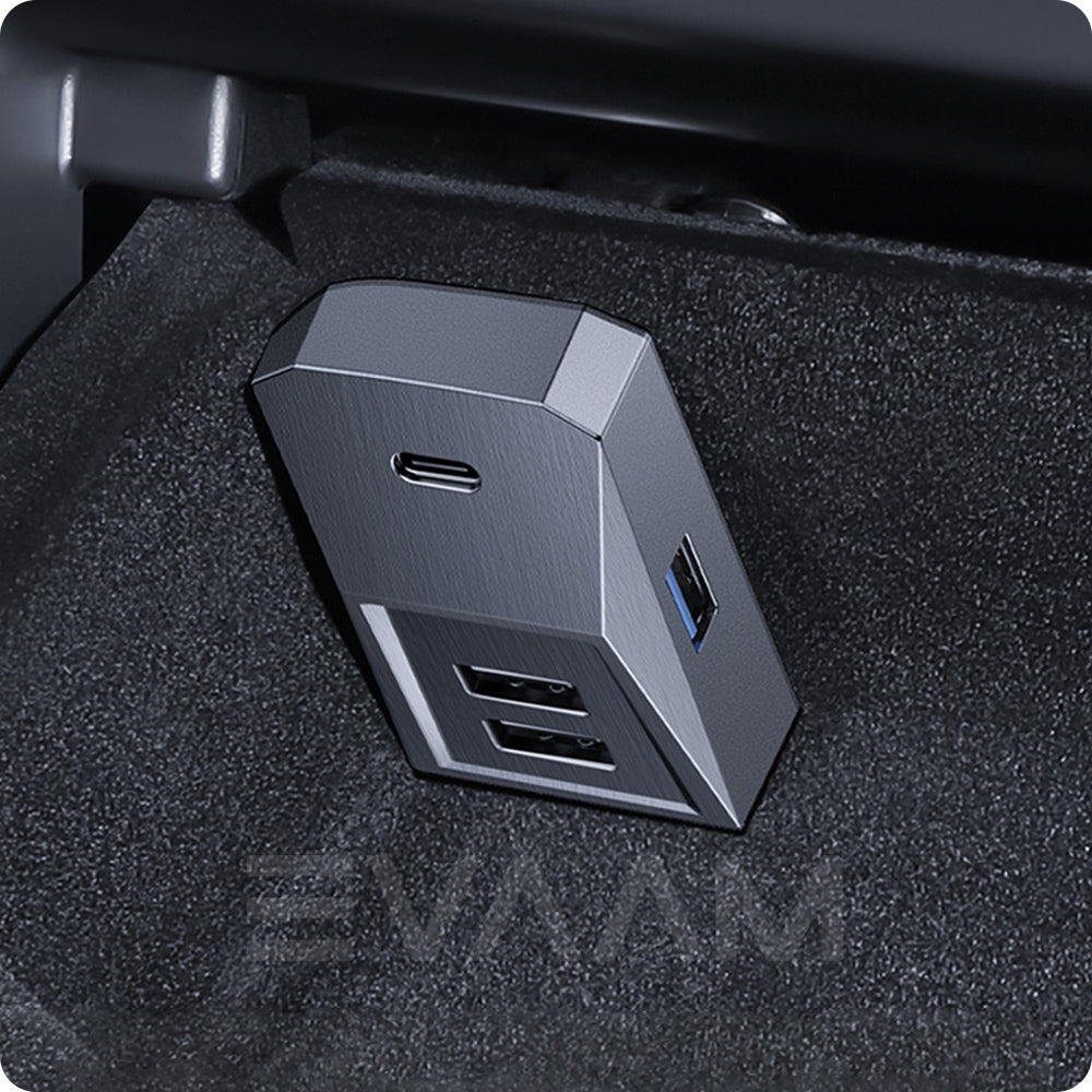 EVAAM® Cybertruck Style Glove Box Hub Docking Station for Tesla Model 3/Y - EVAAM