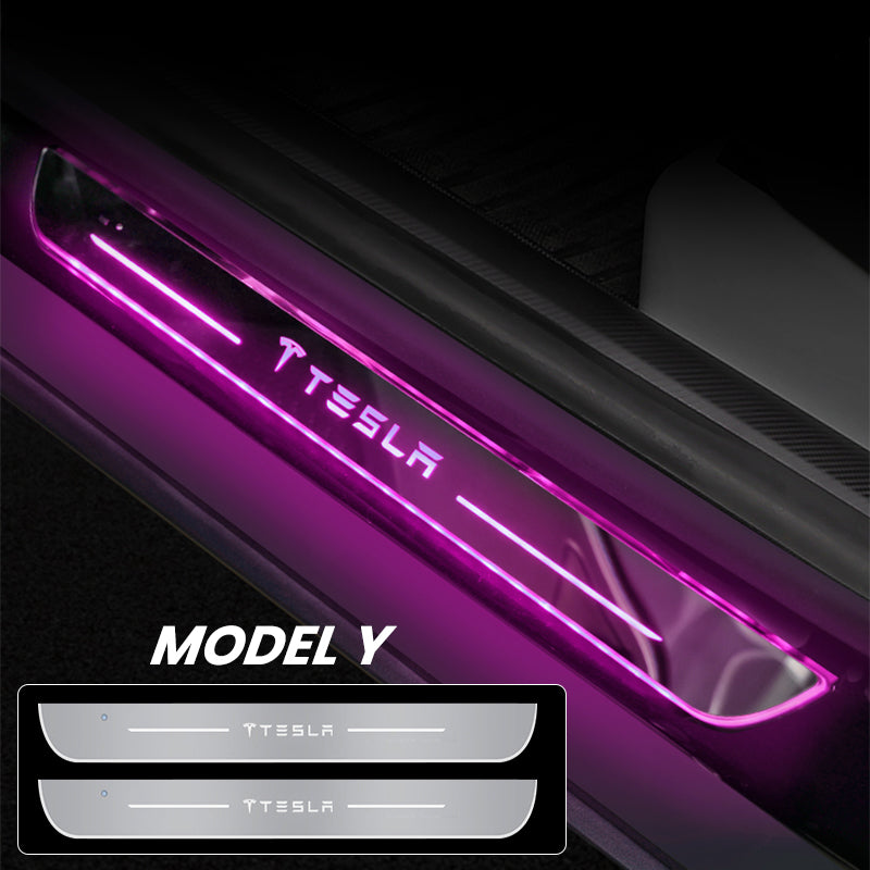 EVAAM® Wireless LED Door Sill Lights for Model 3/Y - EVAAM