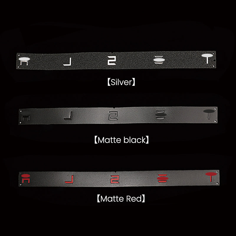 EVAAM® Front & Rear Badge Decal Wrap Logo Covers Full Set for Tesla Model 3/Y (3 pcs) - EVAAM