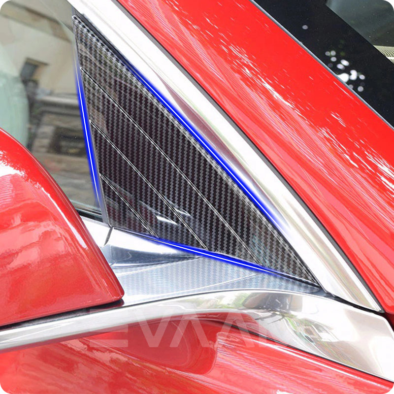 EVAAM® Tesla Front Triangular Window Cover Trim for Model 3 (2017-2023) - EVAAM