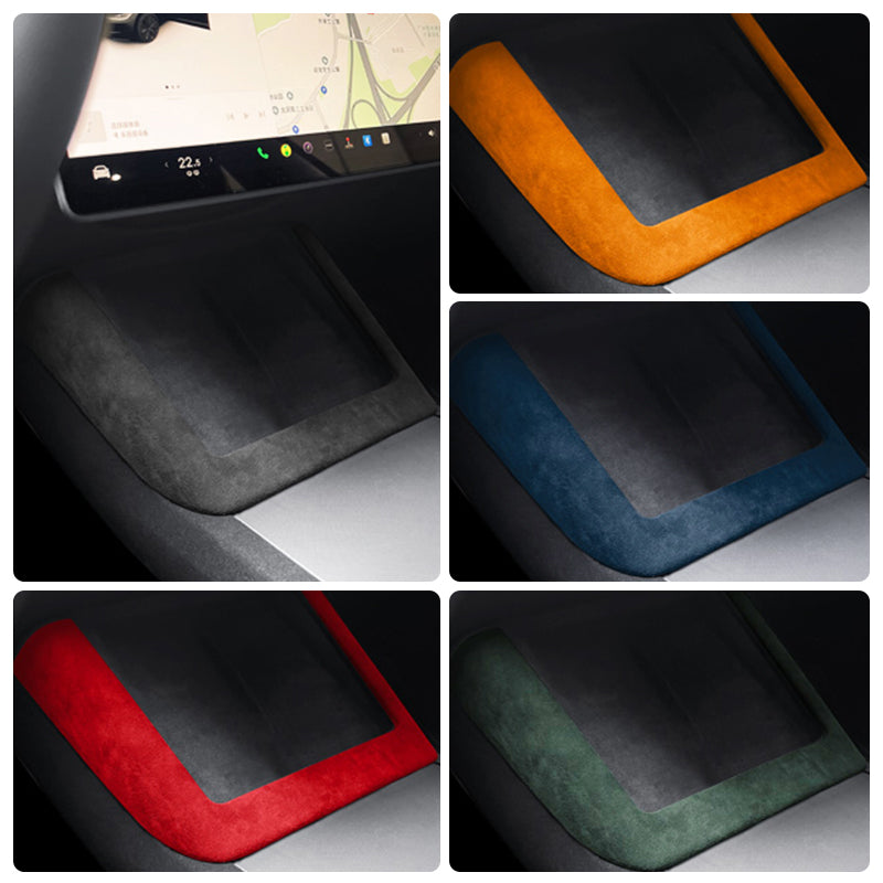 Alcantara 2024 Model 3 Highland Wireless Charging Frame Cover for Tesla-EVAAM® - EVAAM