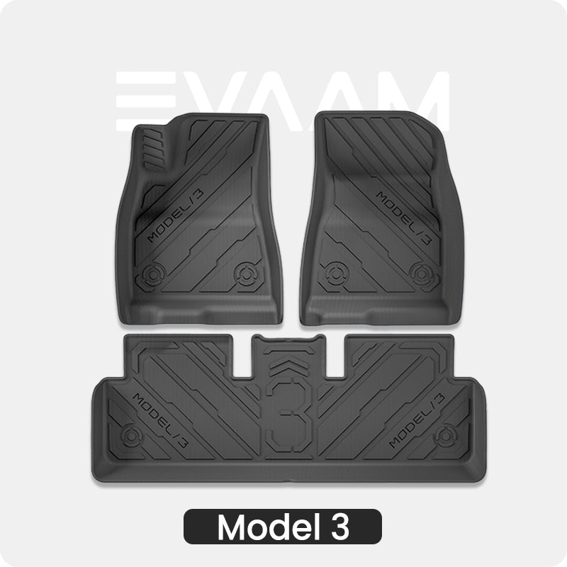 2024 Model 3 Highland EVAAM® Cybertruck Style All-weather Cargo Liner Floor Mat - EVAAM