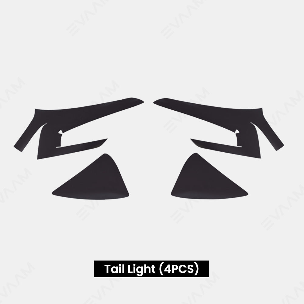 Model 3 Highland EVAAM® Black TPU Headlight & Tail Light Protection Film - EVAAM