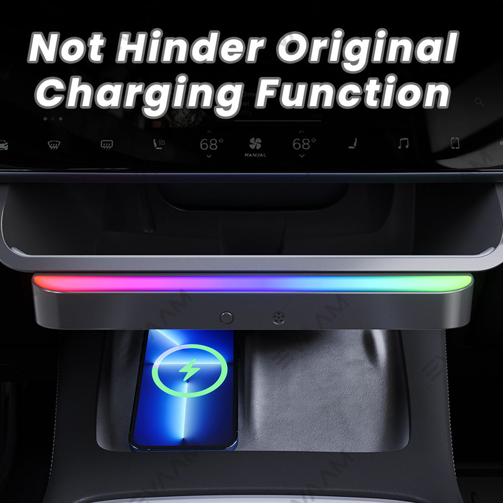 EVAAM® Ambient Lighting Center Screen Storage Tray for Model 3/Y - EVAAM