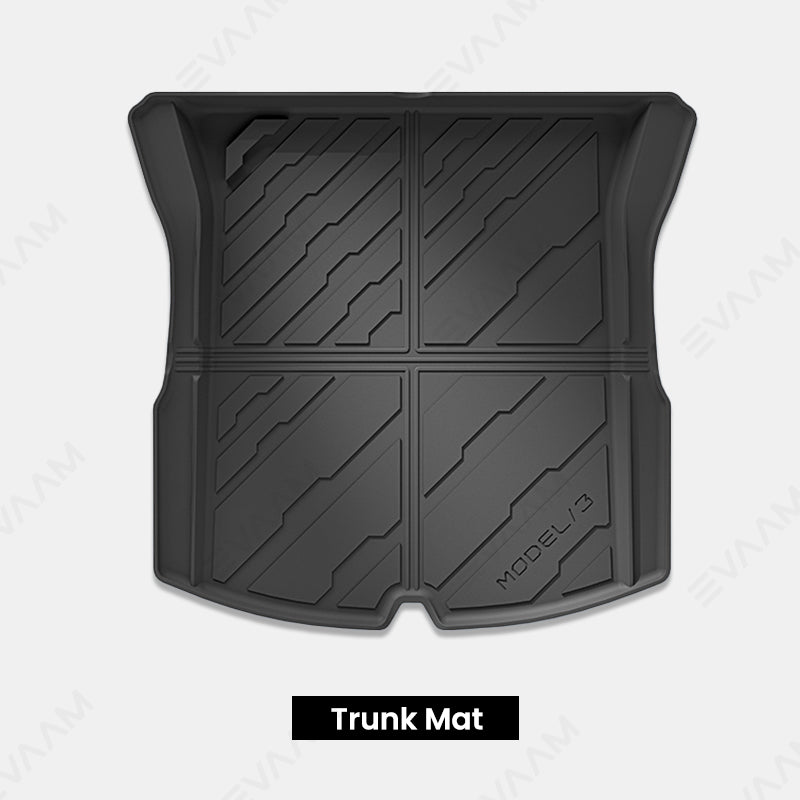 2024 Model 3 Highland EVAAM® Cybertruck Style All-weather Cargo Liner Floor Mat - EVAAM