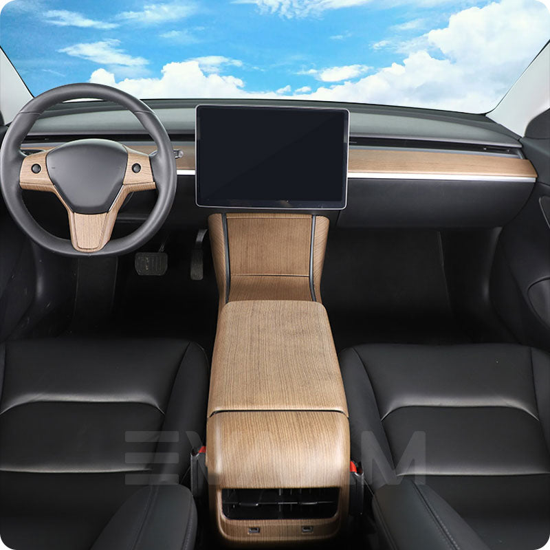 EVAAM® Wood Grain Cover Kit For Model 3 2017-2020 Accessories - EVAAM