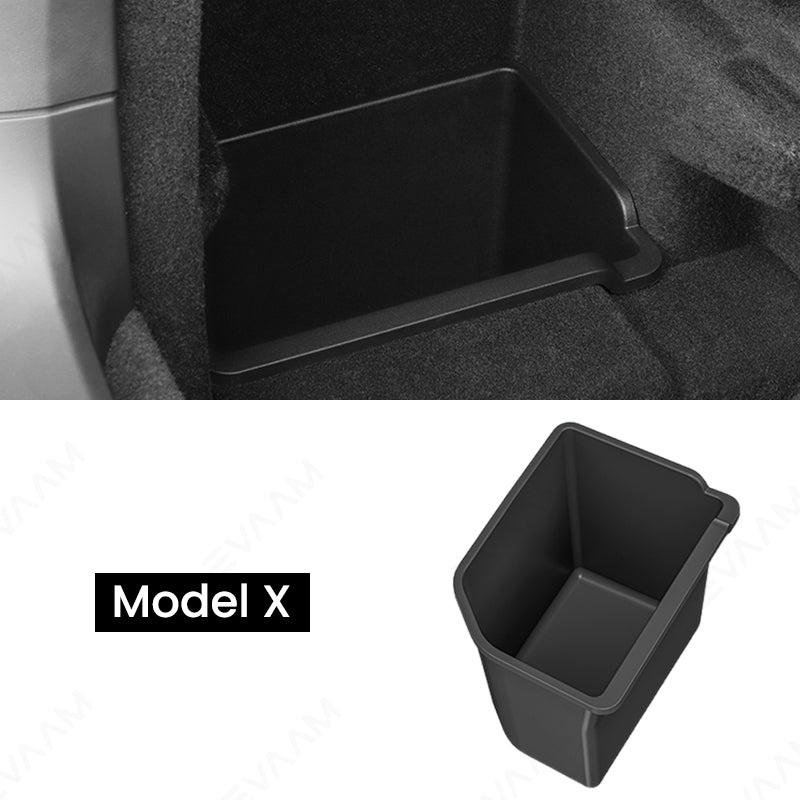 EVAAM® Tesla Rear Trunk Side Organizer Box for 2023 Model S/X - EVAAM