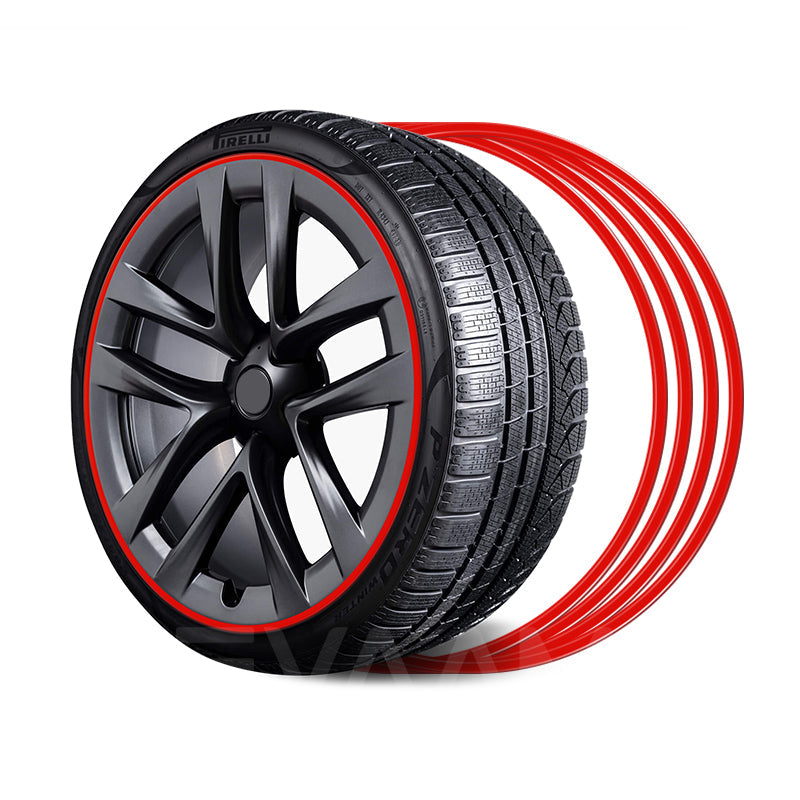 EVAAM® Aluminum Alloy Wheel Rim Protector For Tesla All Models (4 PCS) (2012-2023) - EVAAM
