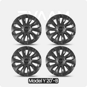 EVAAM® Wheel Covers Hubcap for Tesla Model Y 20‘’ 2019-2023 (4pcs)-Style A/B - EVAAM